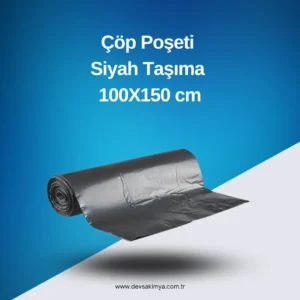 Çöp Poşeti Siyah Taşıma 100X150 cm