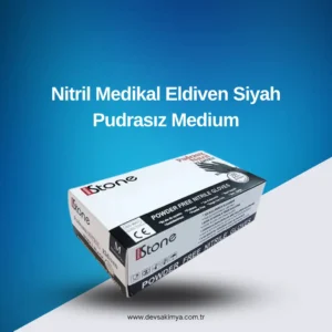 Nitril Medikal Eldiven Siyah Pudrasız Medium