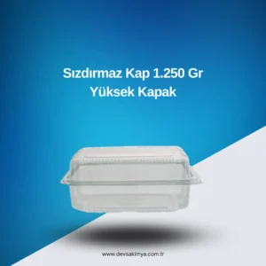 Sızdırmaz Kap 1.250 Gr Yüksek Kapak
