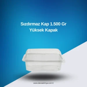 Sızdırmaz Kap 1.500 Gr Yüksek Kapak