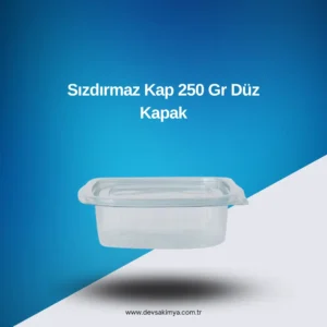 Sızdırmaz Kap 250 Gr Düz Kapak