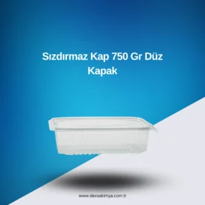 Sızdırmaz Kap 750 Gr Düz Kapak